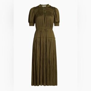 Astrid Plissé Midi-Dress